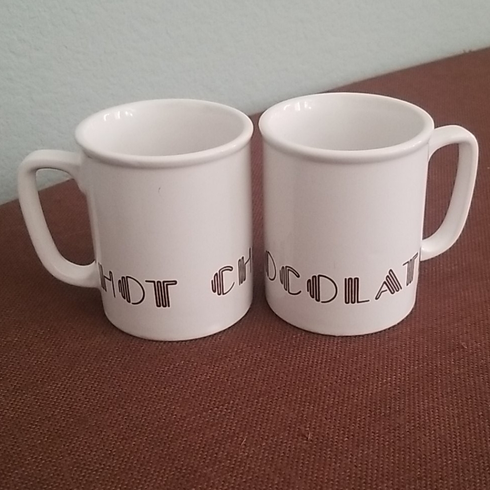 2 Hot Chocolate Mugs